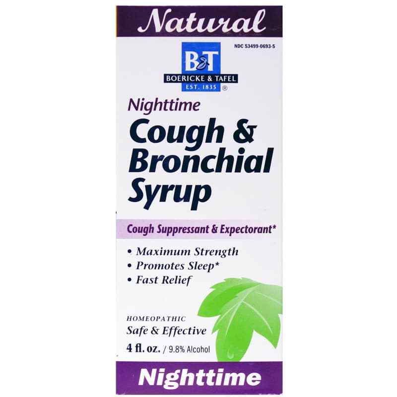 Nighttime Cough & Bronchial Syrup, 4 Oz, by Boericke & Tafel
