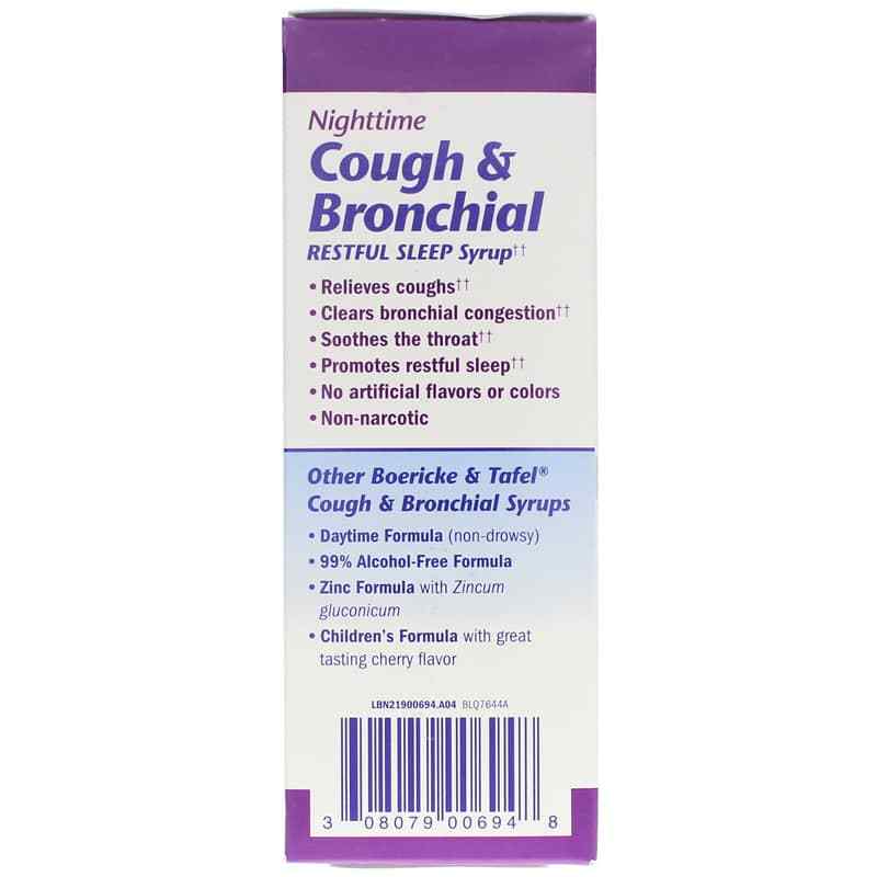 Nighttime Cough & Bronchial Syrup, 8 Oz, by Boericke & Tafel, image #4