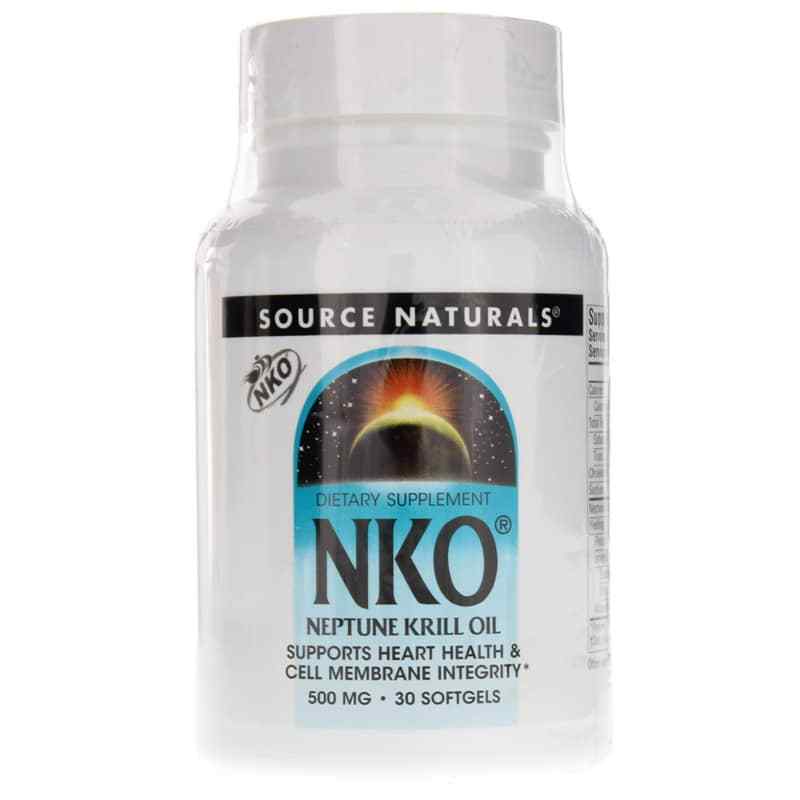 NKO Neptune Krill Oil 500 Mg, 30 Softgels, by Source Naturals