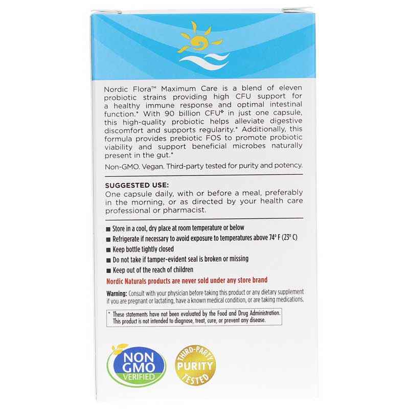 Nordic Flora Probiotic Maximum Care, by Nordic Naturals, image #3
