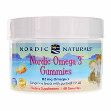 Nordic Omega-3 Gummies Tangerine, 60 Gummies, by Nordic Naturals
