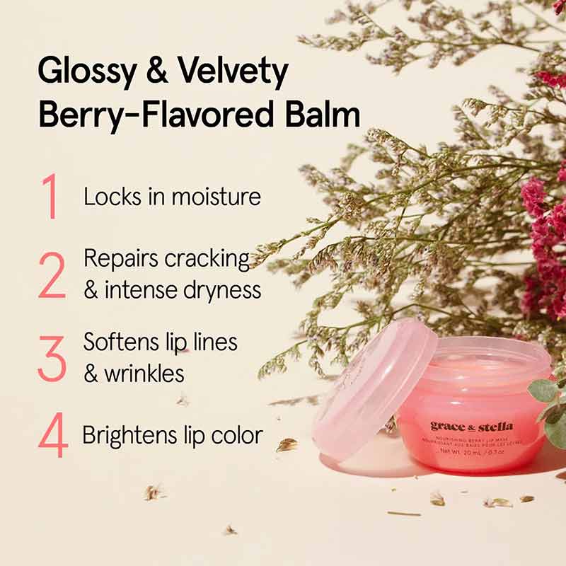 Nourishing Berry Lip Mask, by Grace & Stella, image #5