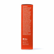 Sibu Beauty nourishing face cream 1 oz box with orange packaging displaying ingredients and product information.