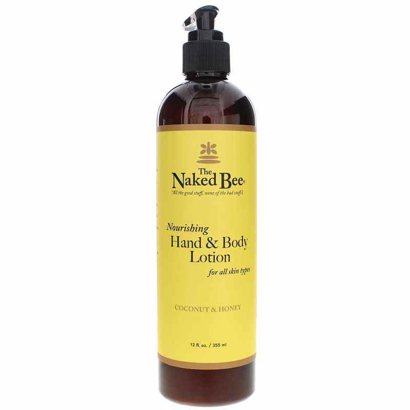 Nourishing Hand & Body Lotion, Coconut & Honey, 12 Oz, by Naked Bee