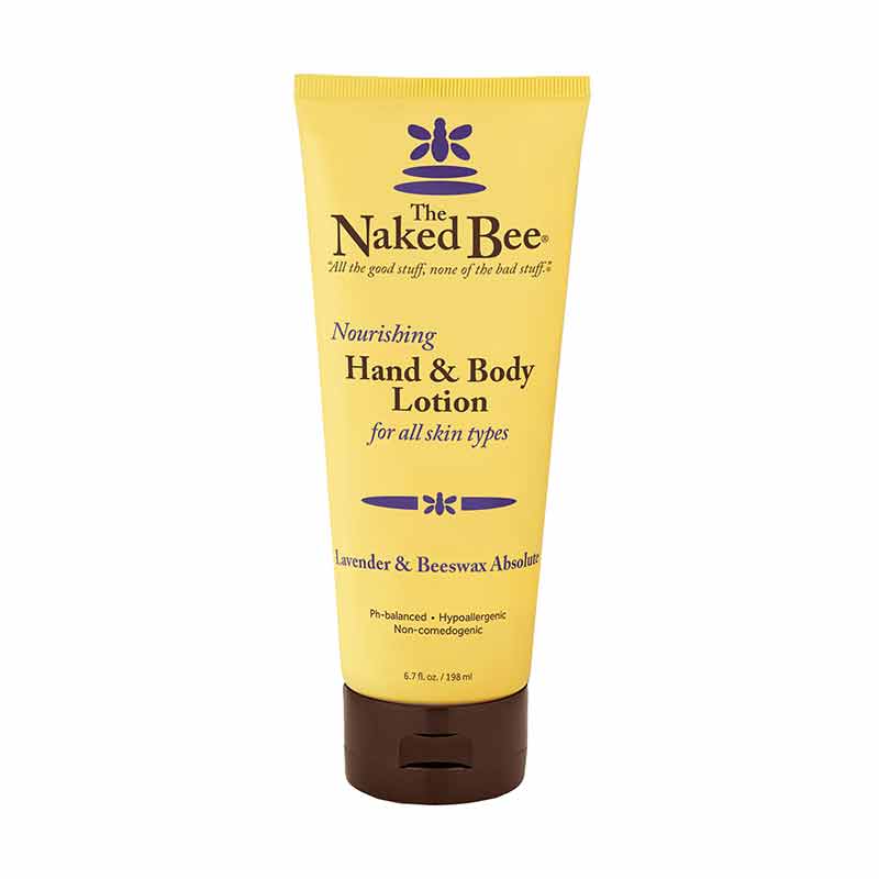 Nourishing Hand & Body Lotion, Lavender & Beeswax, 6.7 Oz, by Naked Bee