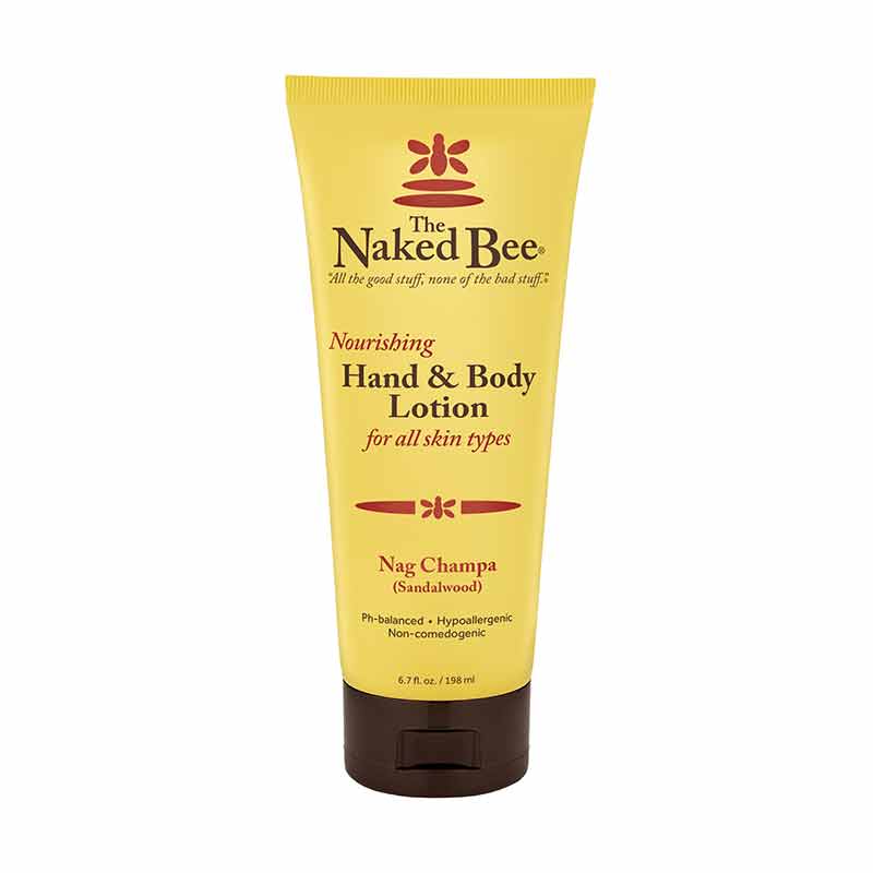 Nourishing Hand & Body Lotion, Nag Champa, 6.7 Oz, by Naked Bee