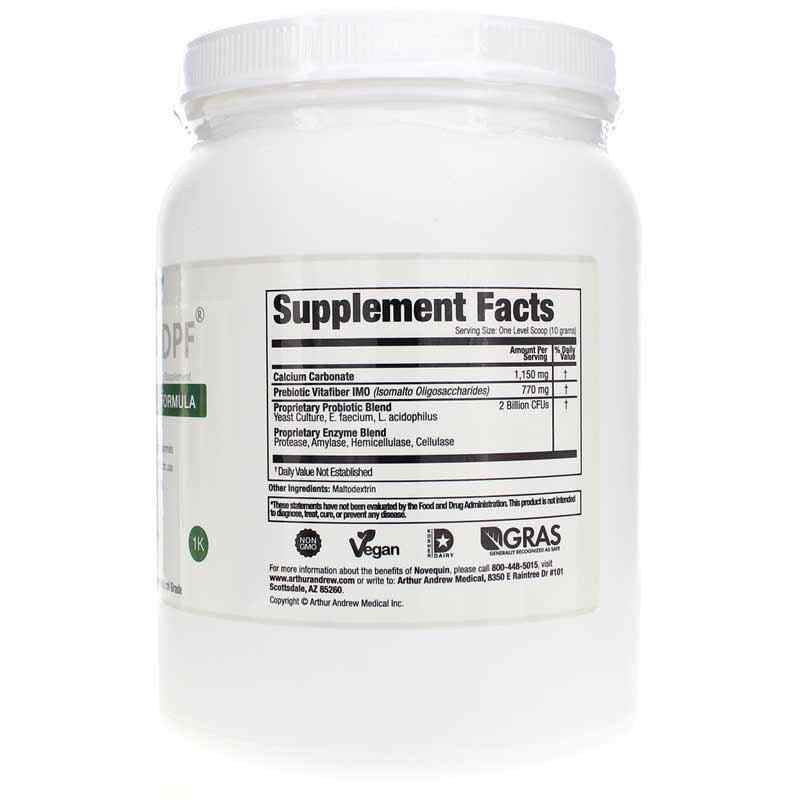 Novequin DPF Digestive Probiotic Formula, 1000 Grams, by Arthur Andrew Medical, image #2