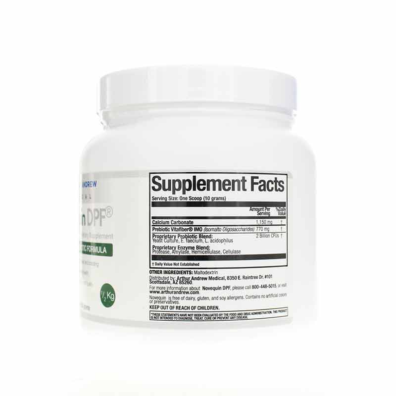 Novequin DPF Digestive Probiotic Formula, 500 Grams, by Arthur Andrew Medical, image #2