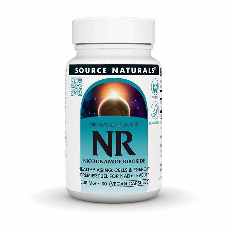 NR Nicotinamide Riboside 300 Mg, 30 Vegan Capsules, by Source Naturals