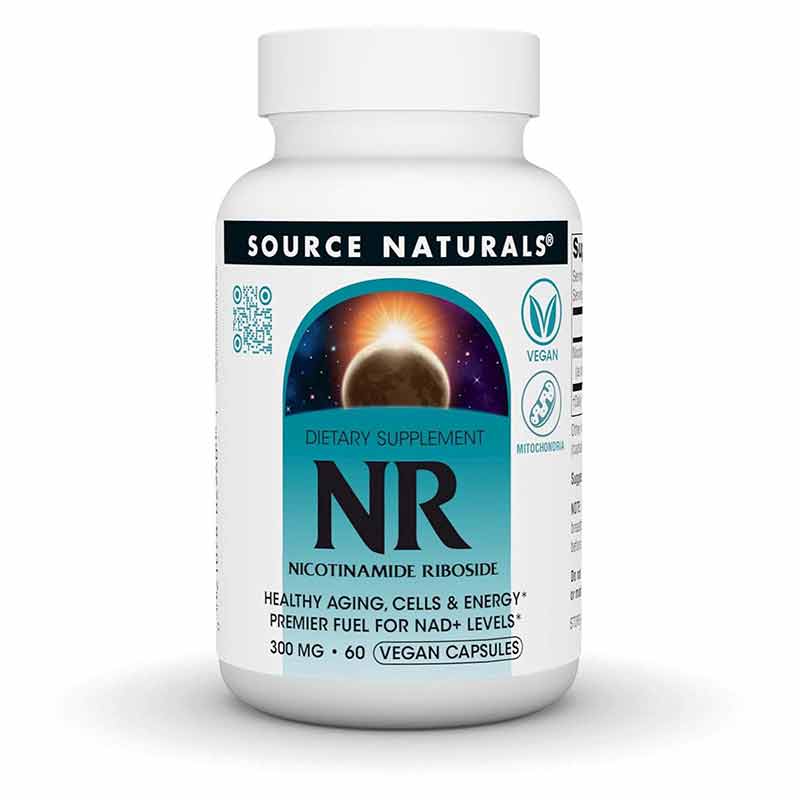 NR Nicotinamide Riboside 300 Mg, 60 Vegan Capsules, by Source Naturals