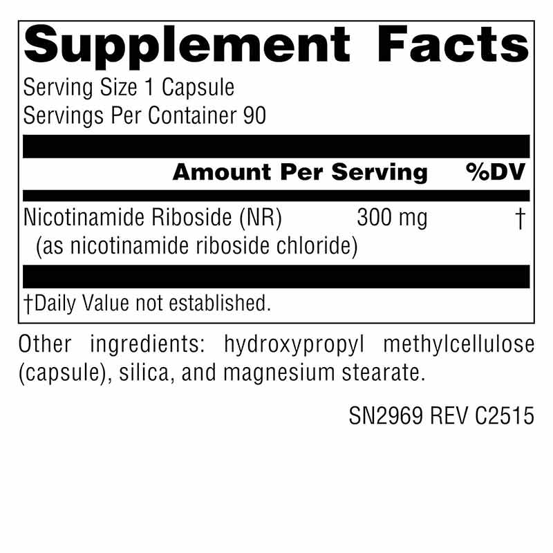 NR Nicotinamide Riboside 300 Mg, 90 Vegan Capsules, by Source Naturals, image #2