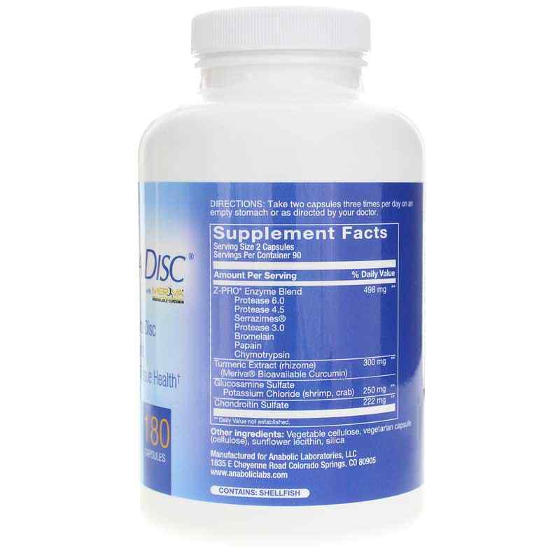 Nutra Disc, 180 Capsules, by Anabolic Laboratories, image #2
