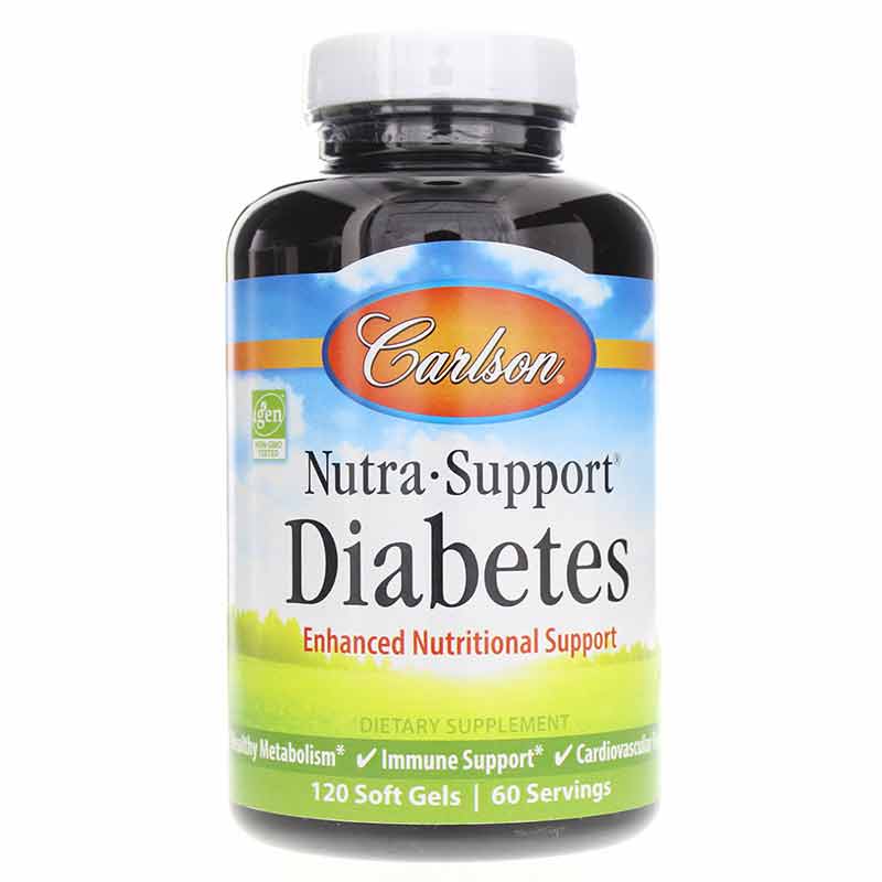 Nutra-Support Diabetes, 120 Softgels, by Carlson Labs