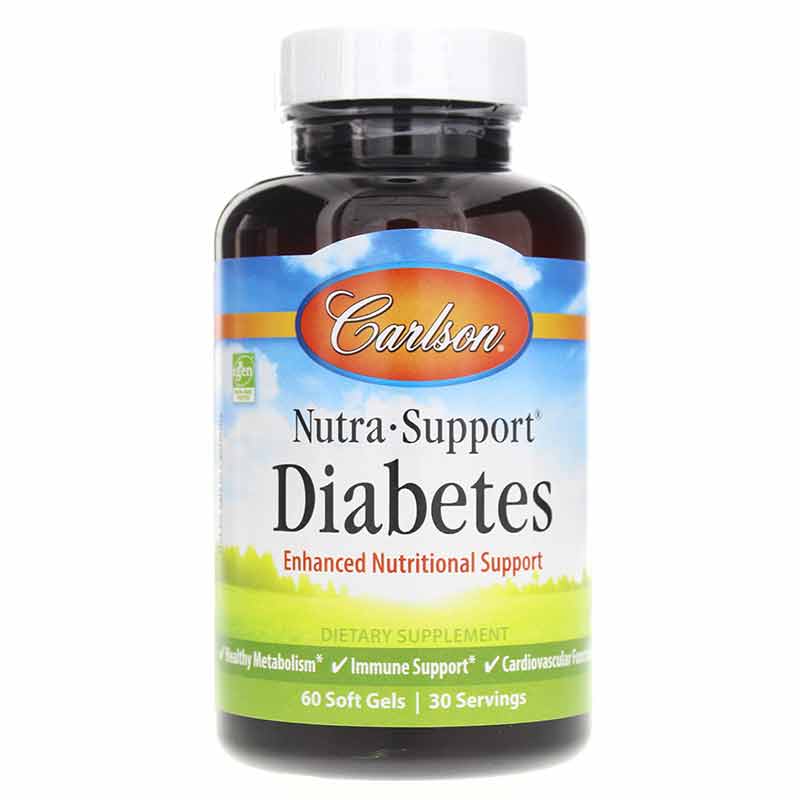 Nutra-Support Diabetes, 60 Softgels, by Carlson Labs