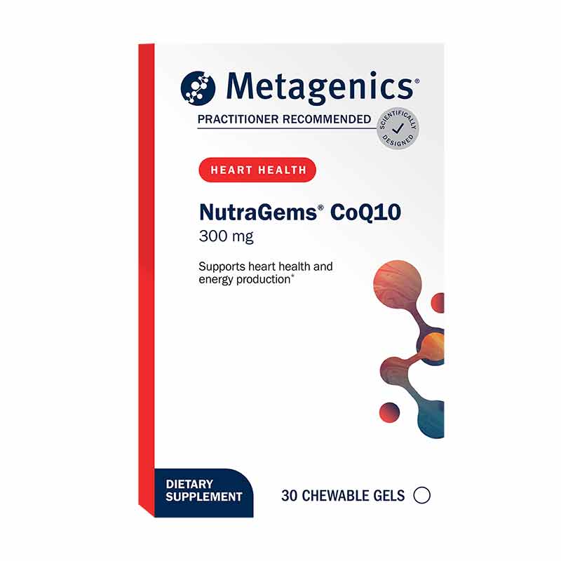 NutraGems CoQ10 300 mg, 30 Chewables, by Metagenics