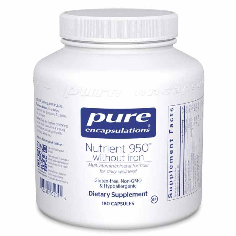 Nutrient 950 without iron, 180 Capsules, by Pure Encapsulations