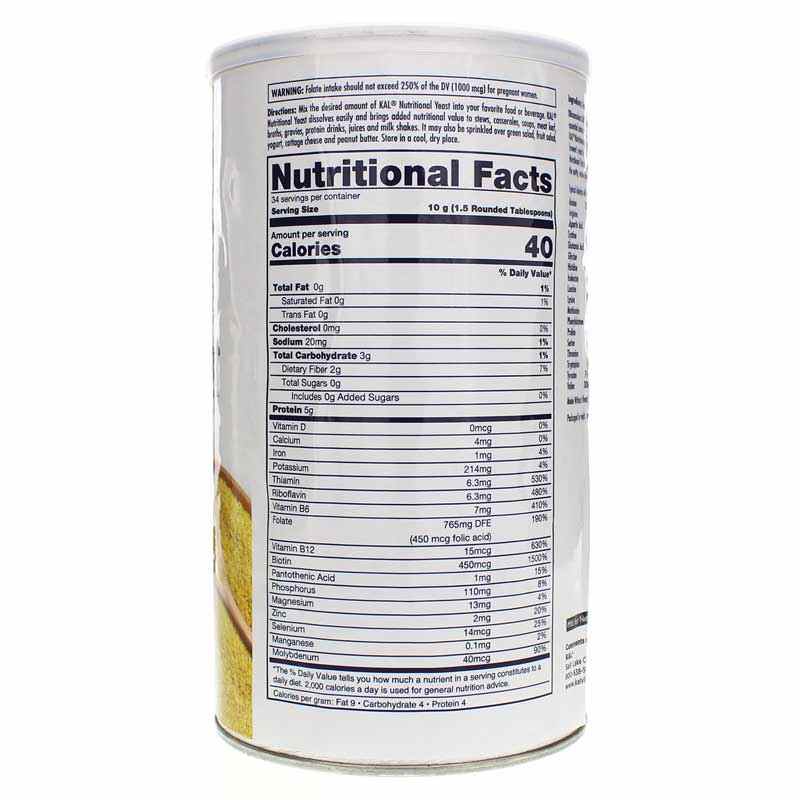 Nutritional Yeast Flakes, 12 Oz, by Kal, image #2