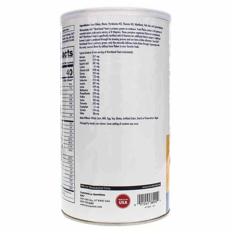 Nutritional Yeast Flakes, 12 Oz, by Kal, image #3
