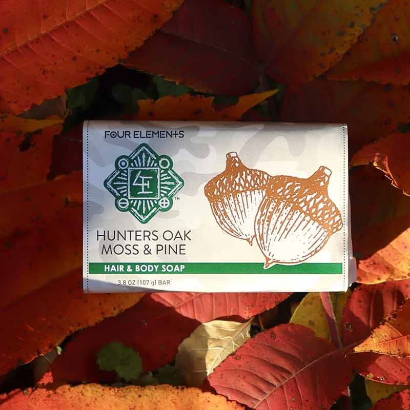 Hunter's Oakmoss & Pine Soap, 3.8 Oz, by Four Elements