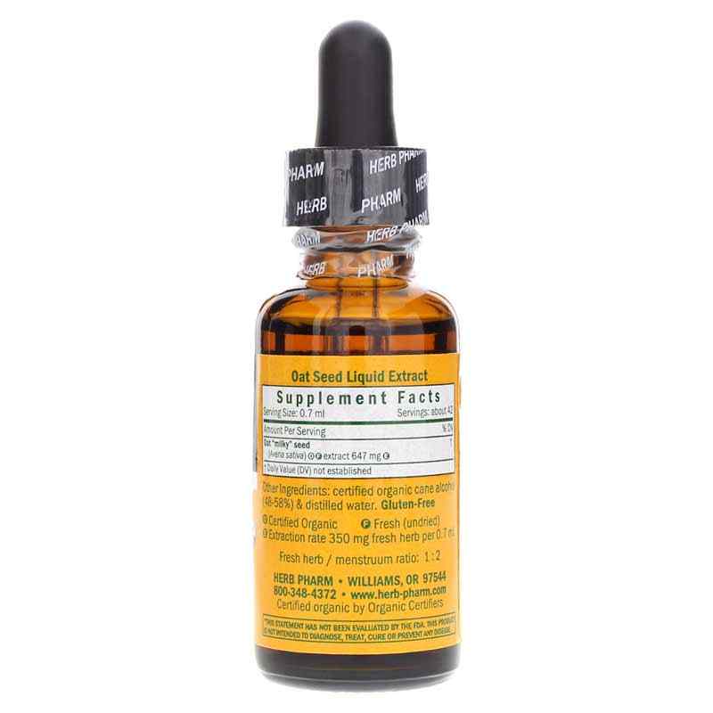 Oat Seed Extract, 1 Oz, by Herb Pharm, image #2