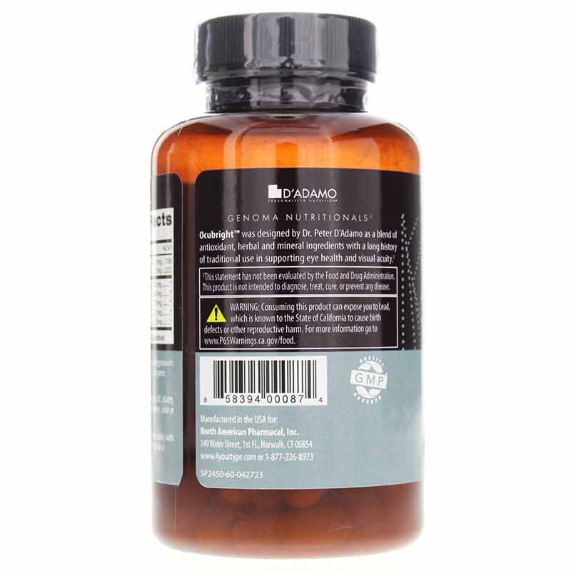 Ocubright, by D Adamo Personalized Nutrition, image #3