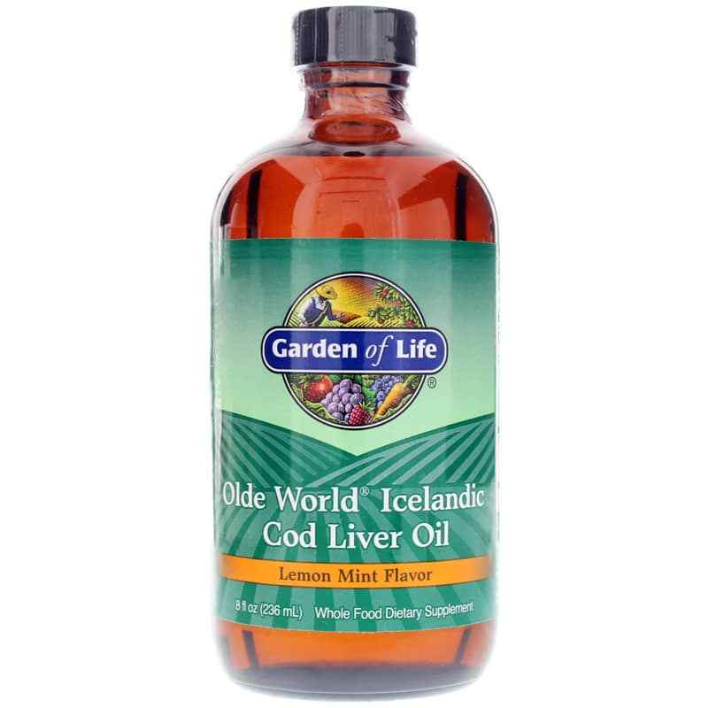 Olde World Icelandic Cod Liver Oil Lemon Mint, by Garden of Life