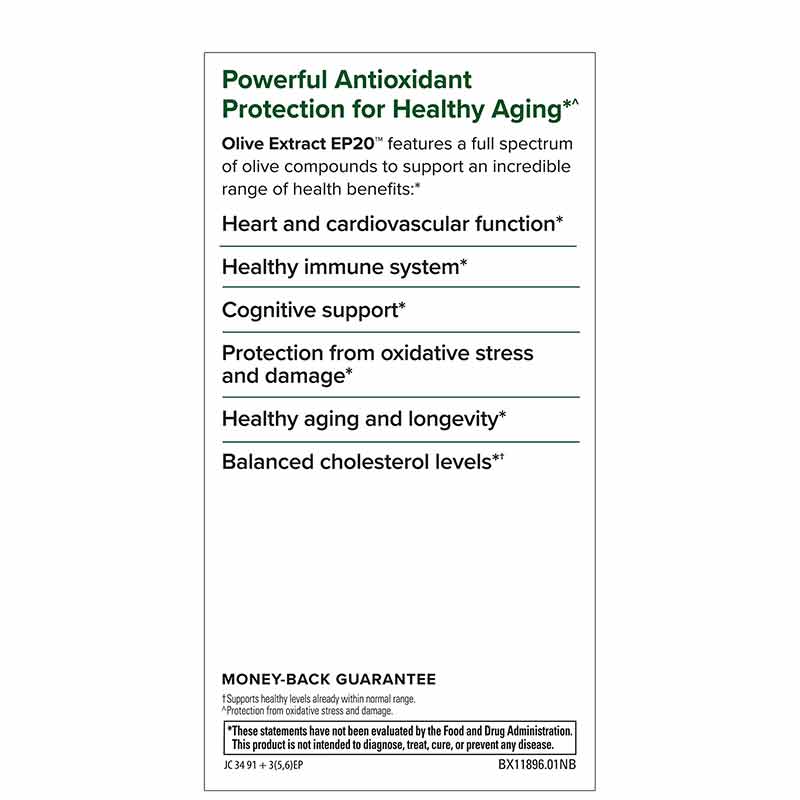 Olive Extract EP20, 60 Capsules, by Terry Naturally, image #3