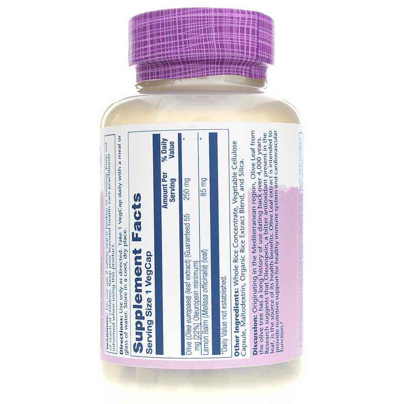 Olive Leaf Extract 250 Mg, 120 Veg Capsules, by Solaray, image #3