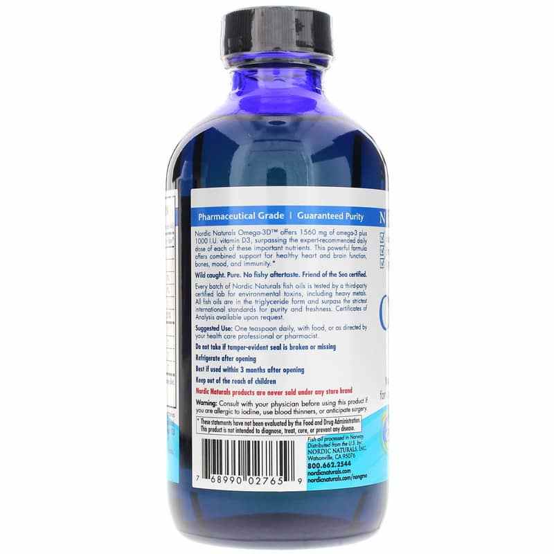 Omega-3D Liquid Lemon Flavor, by Nordic Naturals, image #3