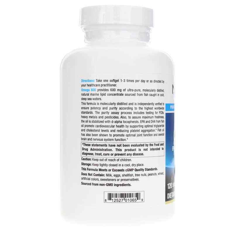 Omega 600, 120 Softgels, by NuMedica, image #3