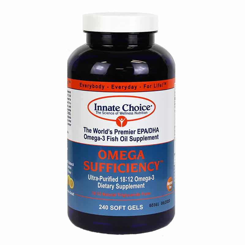 Omega Sufficiency Lemon, 240 Softgels, 6 Pack, by Innate Choice , image #2