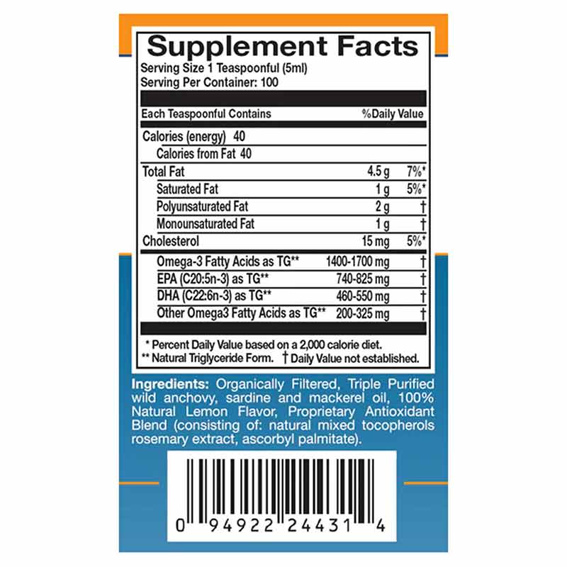 Omega Sufficiency Lemon Liquid, 6 Pack, by Innate Choice , image #3