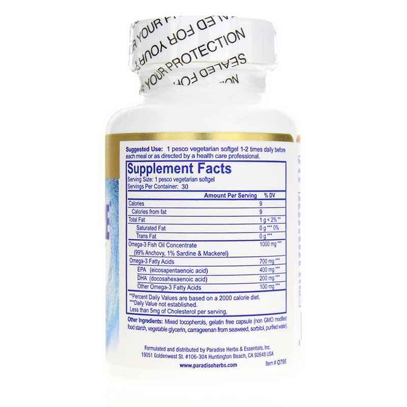 Omega Sure Fish Oil, 30 Veg Softgels, by Paradise Herbs, image #2