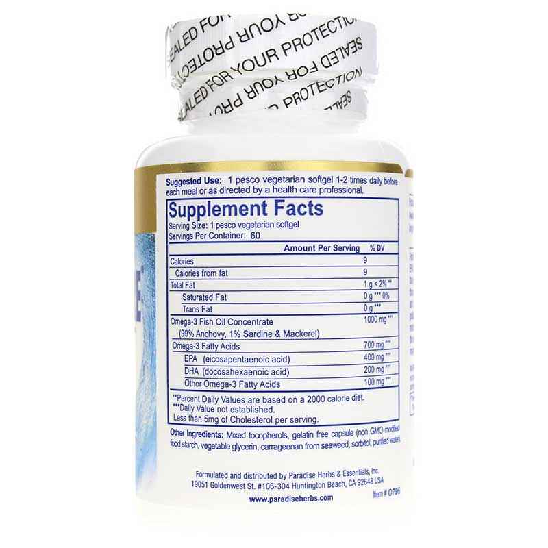 Omega Sure Fish Oil, 60 Veg Softgels, by Paradise Herbs, image #2