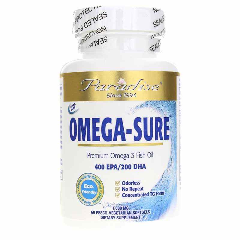 Omega Sure Fish Oil, by Paradise Herbs