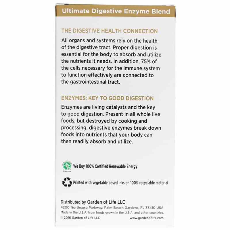 Omega-Zyme Ultra Digestive Enzyme Blend, 180 Veg Capsules, by Garden of Life, image #3