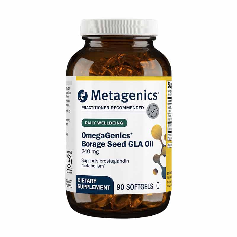 OmegaGenics Borage Seed GLA Oil 240 mg, by Metagenics
