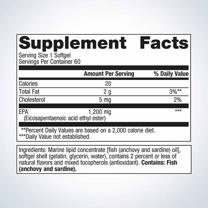 OmegaGenics Fish Oil EPA 1200 mg, 60 Softgels, by Metagenics, image #2