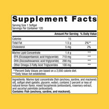 OmegaGenics Fish Oil EPA-DHA 1000 mg, 120 Softgels, by Metagenics, image #2