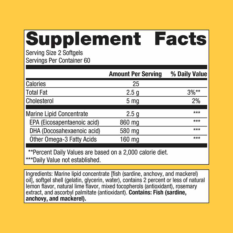 OmegaGenics Fish Oil EPA-DHA 720 mg, 120 Softgels, by Metagenics, image #2