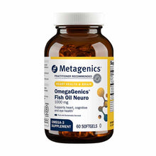 OmegaGenics Fish Oil Neuro 1000 mg, 60 Softgels, by Metagenics