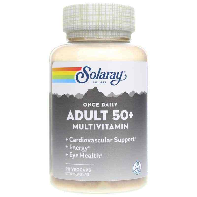 Once Daily Adult 50+ Multivitamin, 90 Veg Capsules, by Solaray