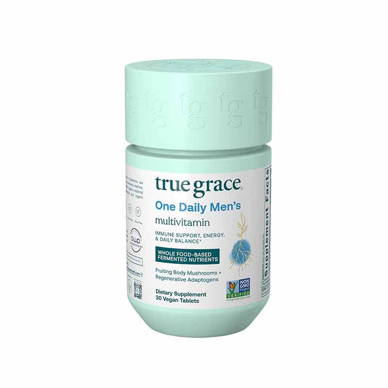 One Daily Men's Multi, 30 Vegan Tablets, by True Grace