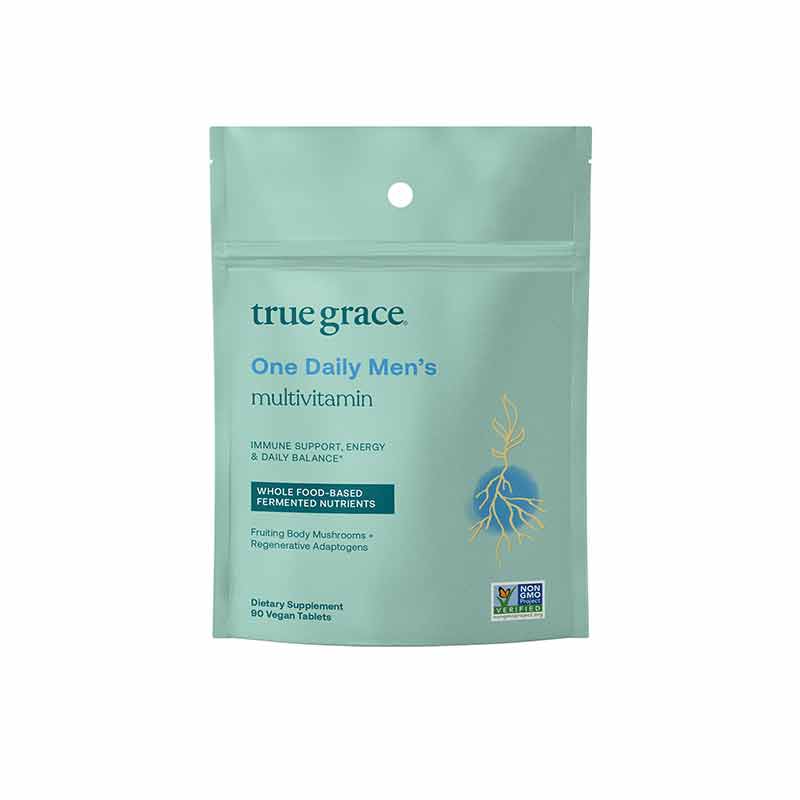 One Daily Men's Multi, 90 Vegan Tablets, by True Grace