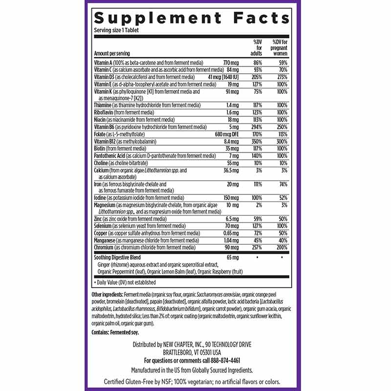 One Daily Prenatal Multivitamin 35+, 30 Veg Tablets, by New Chapter, image #2