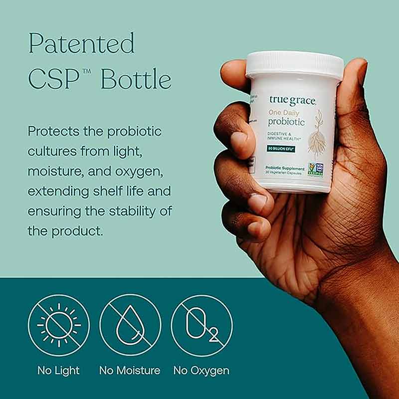 One Daily Probiotic, 30 Veg Capsules, by True Grace, image #3