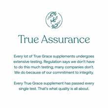 True Assurance logo and text describing True Grace supplement testing and quality standards.
