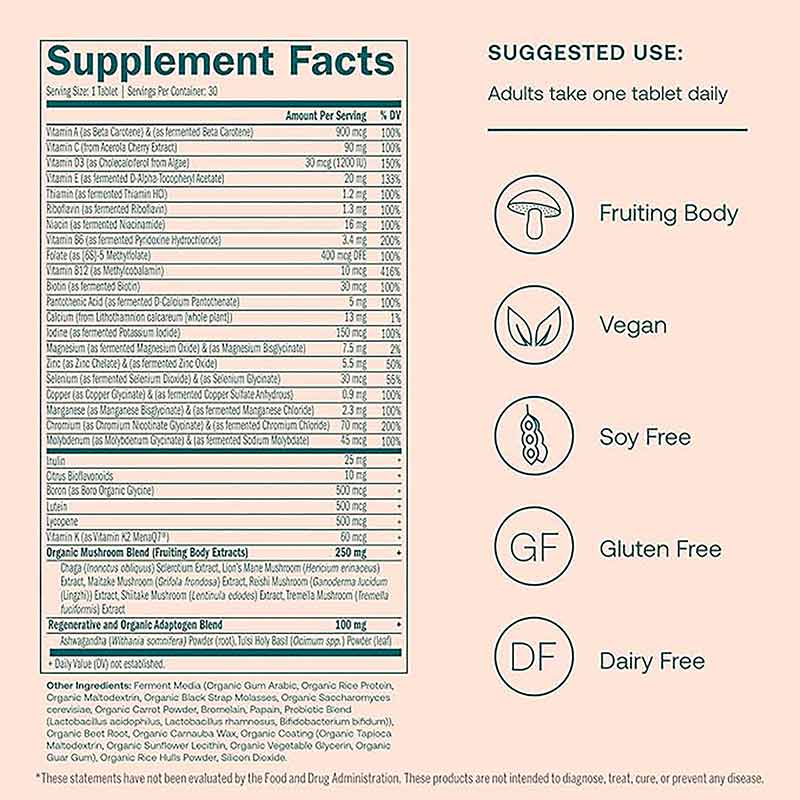 One Daily Women's 40+ Multi, 30 Vegan Tablets, by True Grace, image #4