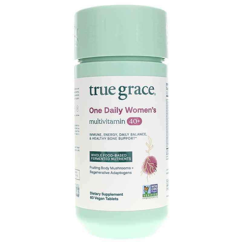 One Daily Women's 40+ Multi, 60 Vegan Tablets, by True Grace