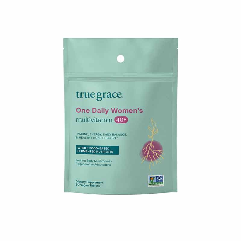 One Daily Women's 40+ Multi, 90 Vegan Tablets, by True Grace